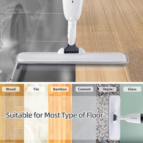 Microfiber Floor Mop with 4 Washable Pads W113