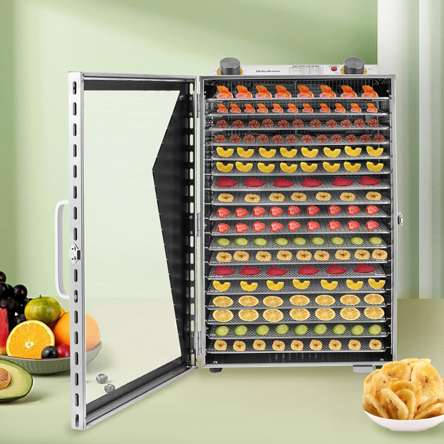 18 Stainless Steel Trays Food Dehydrator G2094