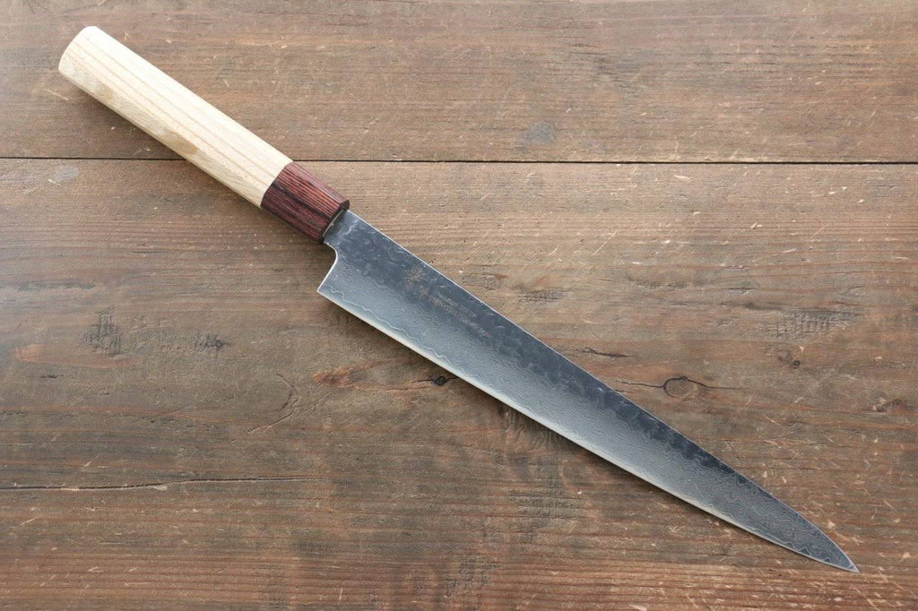 VG10 33 Layer Damascus Sujihiki Japanese Knife 240mm Keyaki Handle Q86419