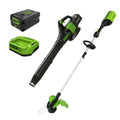 40V Cordless String Trimmer + Leaf Blower Combo Kit with 2.0Ah Battery and Charger O32860