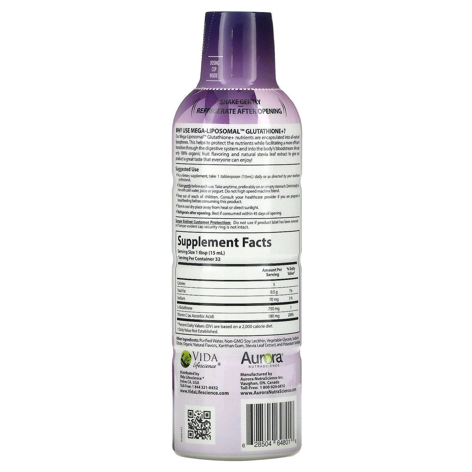 16 fl. oz. Glutathione + Vitamin C A896974