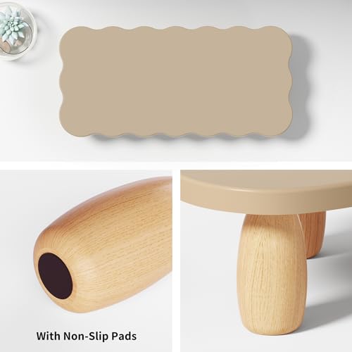 White Wood Monitor Stand Riser D927