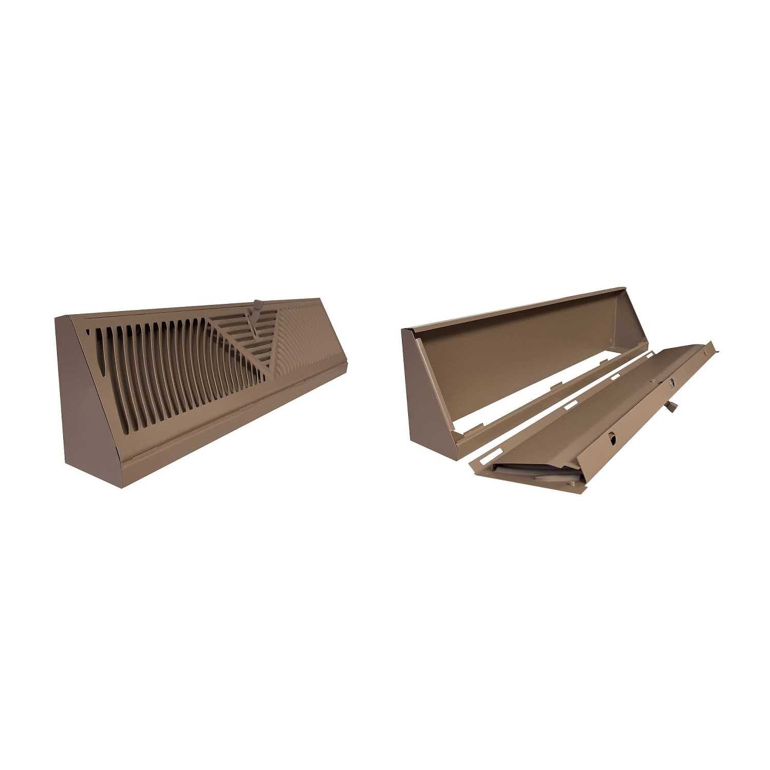 Steel Brown Baseboard Diffuser Supply B120
