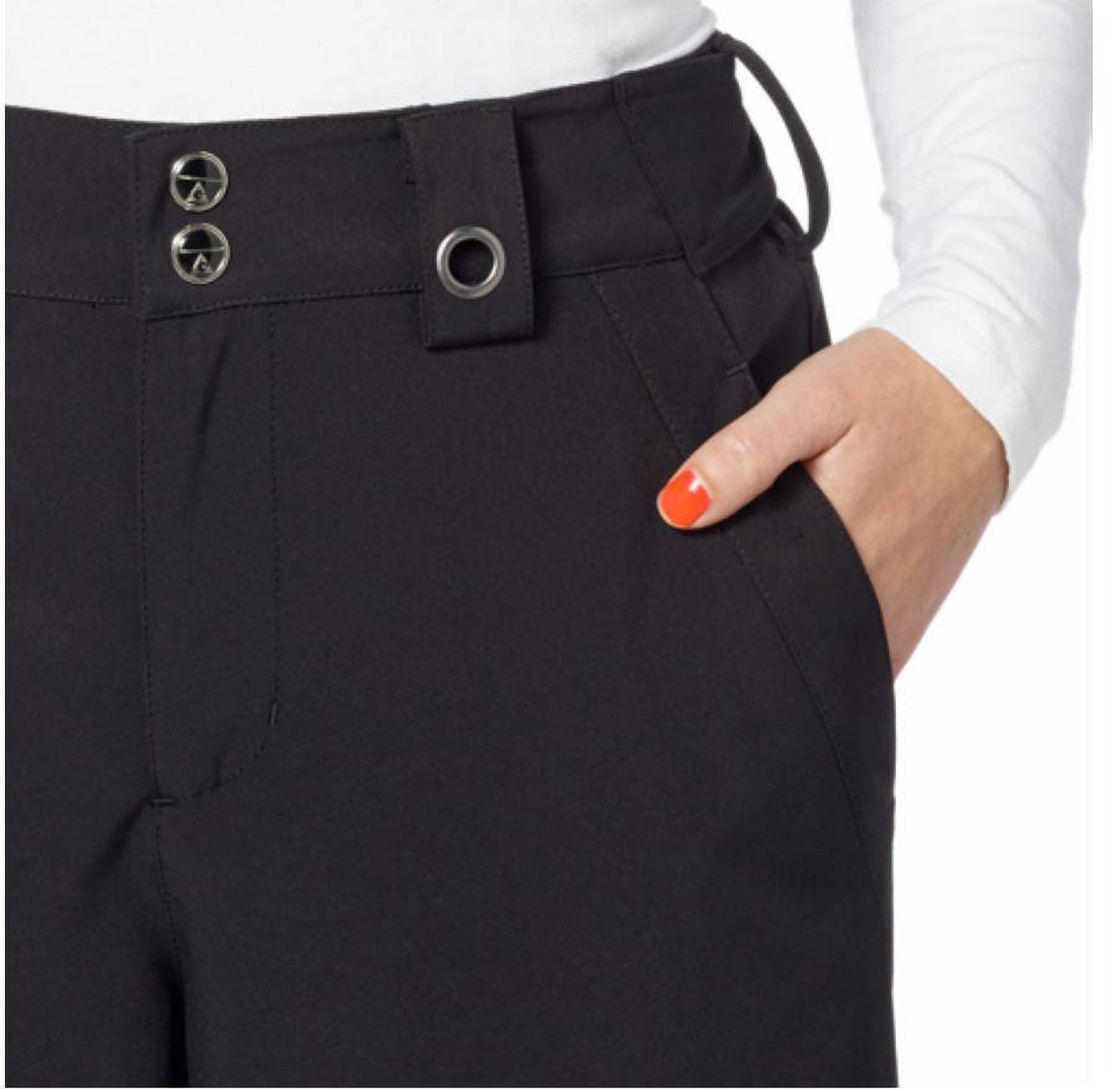 Black Fleece Lined Stretch Ski Pant Q903