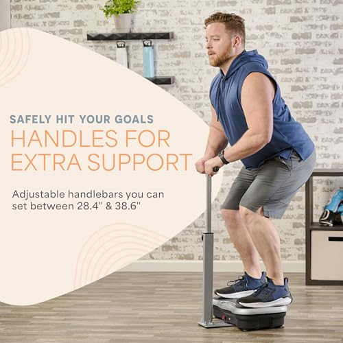 Vibration Plate Exercise Machine with Handlebars R8469