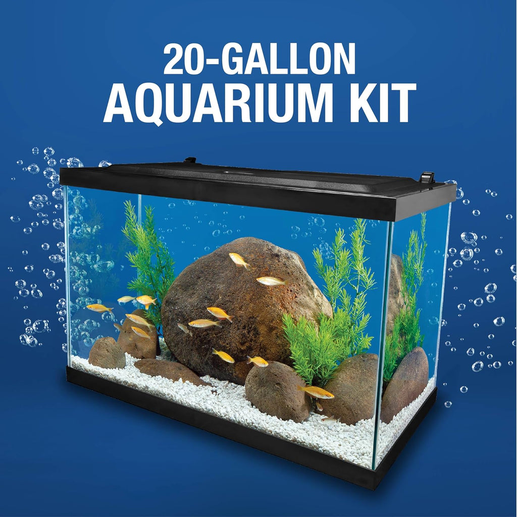 20 Gallon Complete Tropical Fish Tank Kit with LED Lighting U7461