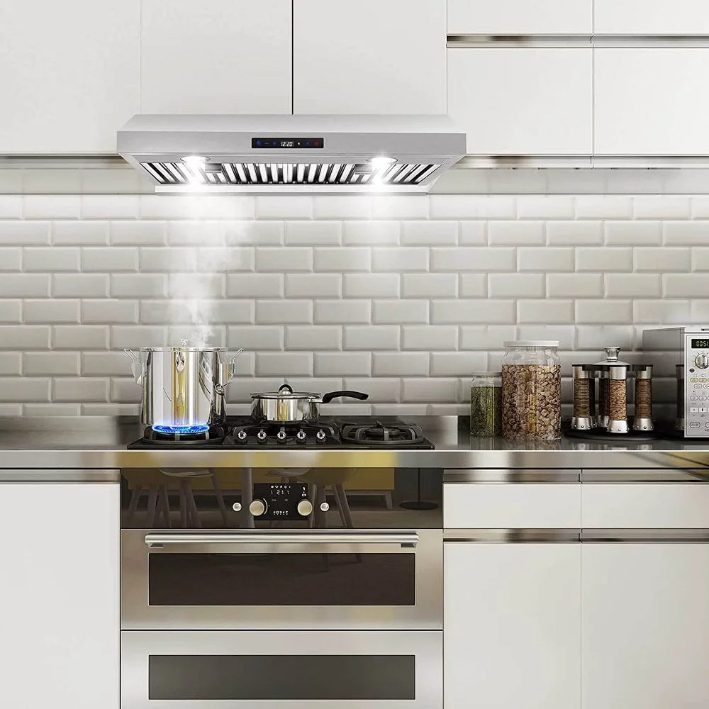 30 inch Stainless Steel Under Cabinet Range Hood with Dual Motors 600 CFM Q813953