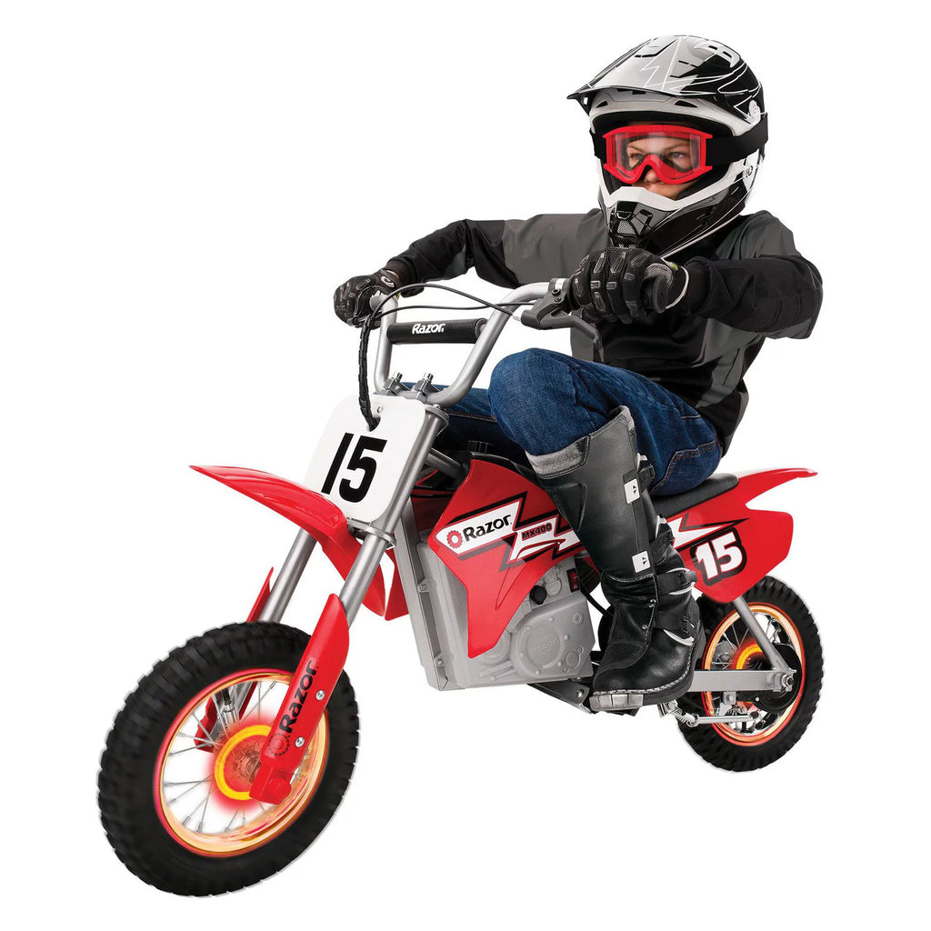 Red 24V Electric Dirt Bike G300