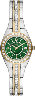 Silver and Gold Two-Tone Stainless Steel Bracelet Dress Watch D5966
