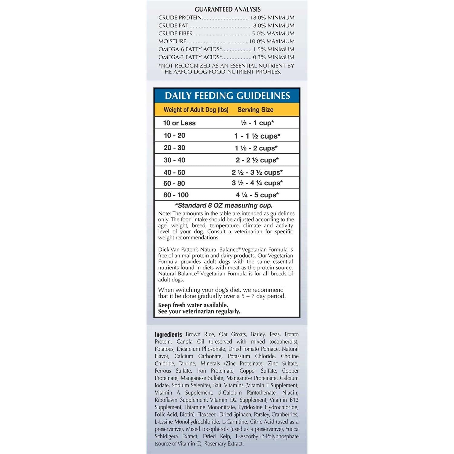 Limited Ingredient Vegetarian Recipe Dry Dog Food C6885