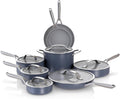 14-Piece Non-Stick Ceramic Cookware Set with Glass Lids T972677