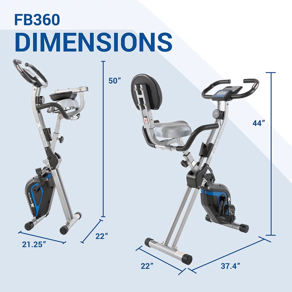 Compact Stationary Upright Folding Bike with Magnetic Resistance J326783