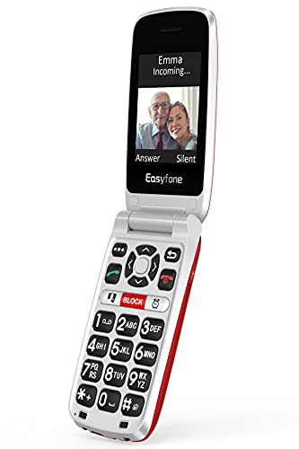 4G Flip Cell Phone with Big Button, SOS Emergency Button, SIM Card Included and Charging Dock L22674