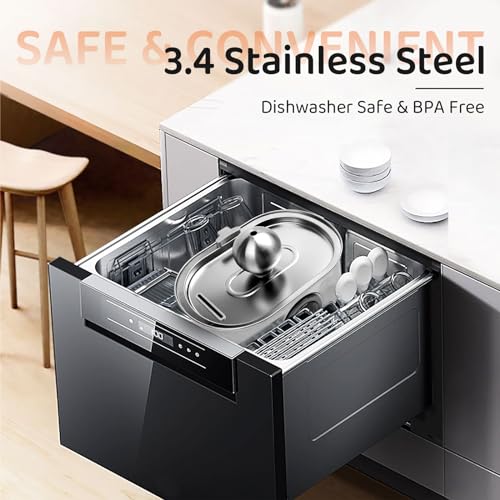 108oz/3.2L Stainless Steel Cat Water Fountain with Water Level Window I288401
