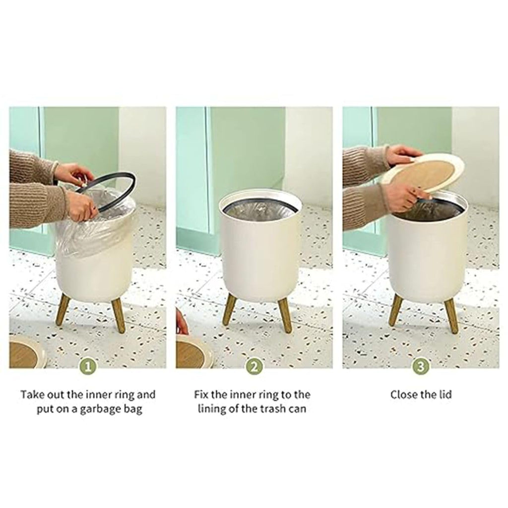 Small Garbage Bin with Lid 7L N62879