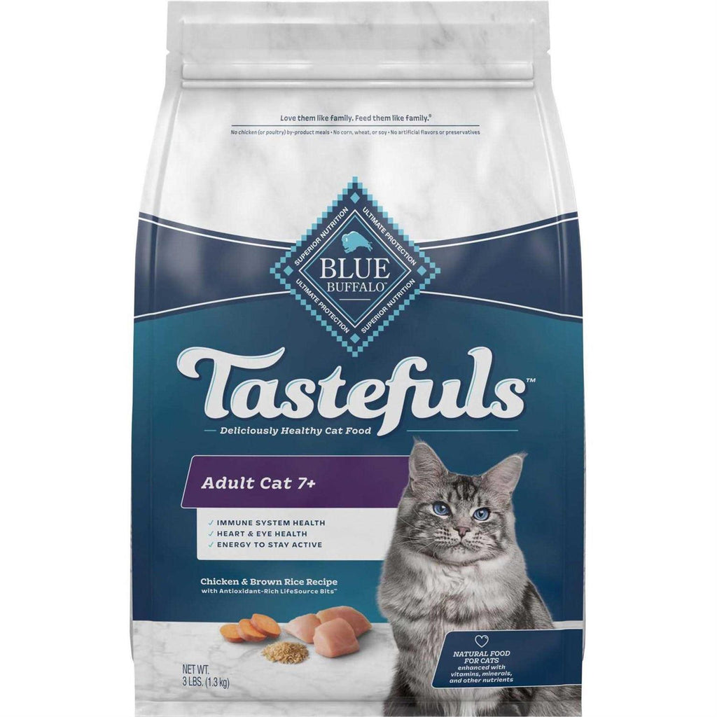 Blue Buffalo Healthy Aging Chicken & Rice Mature Dry Cat Food F2022