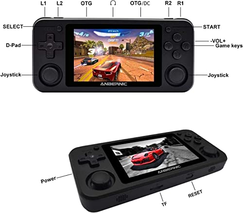 RG351P Black Handheld Game Console V2972