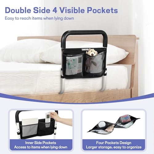 Adjustable Bed Assist Rails with Foam Handle & Double Side Storage Bag B64645