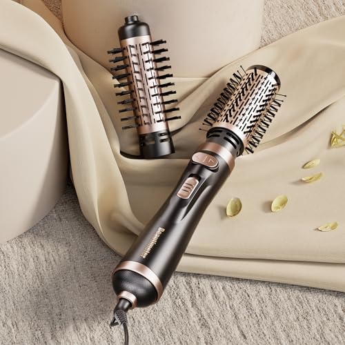 Rotating Hair Dryer Brush with 2-Inch and 1.5-Inch Brushes Z2062