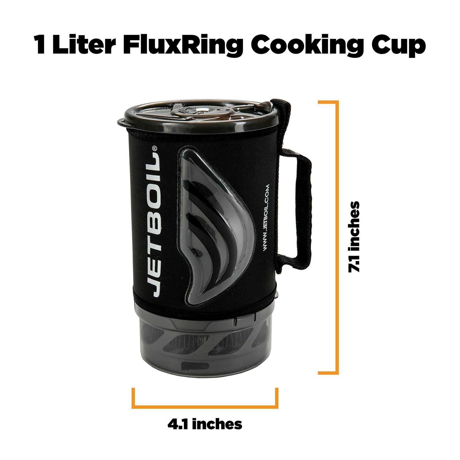 Jetboil Flash Java Kit Camping and Backpacking Stove Cooking System with Silicone French Press Coffee Maker T435399