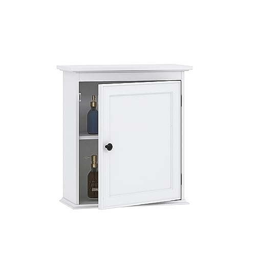 White Wall Mounted Bathroom Storage Cabinet L33526