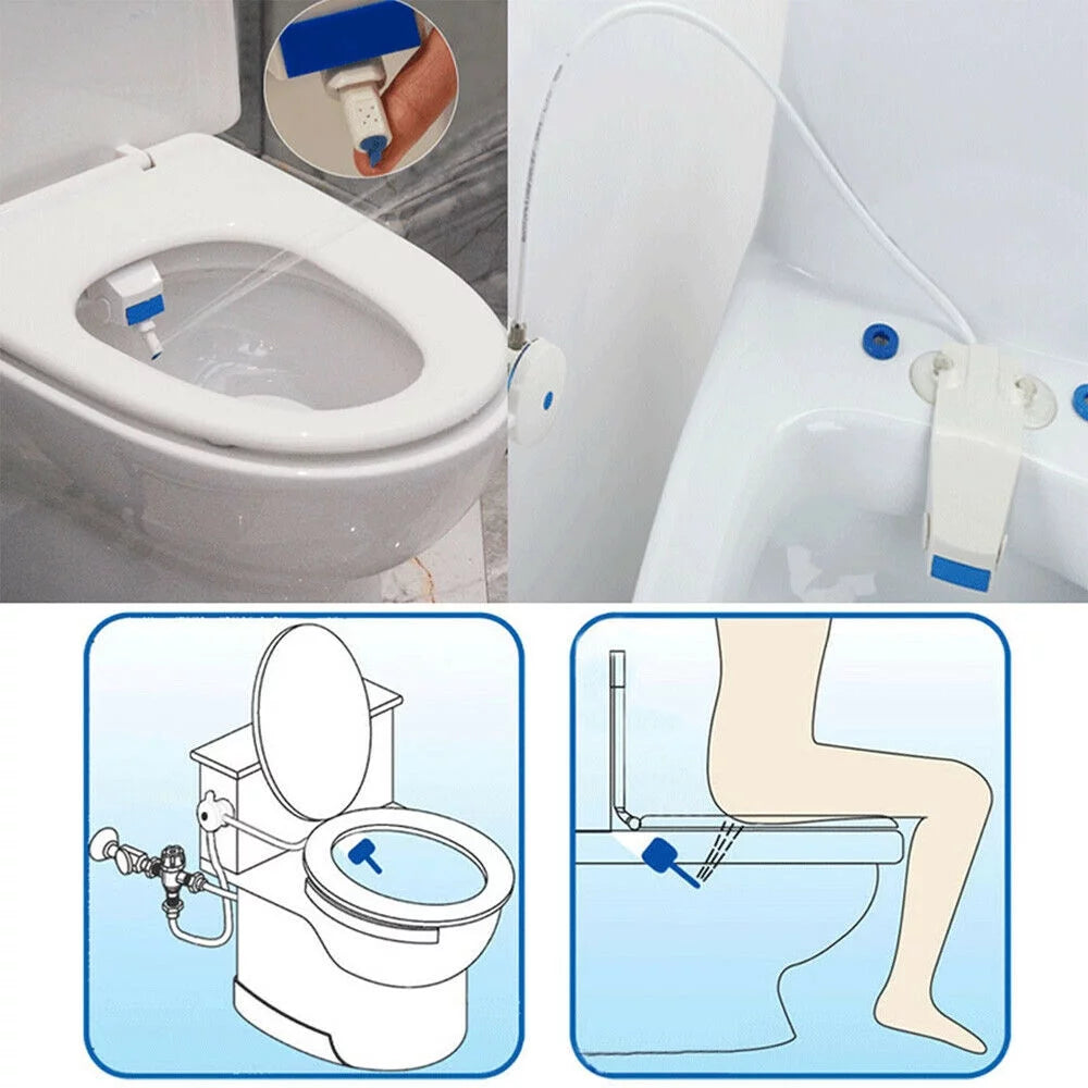 Non-Electric Bidet Toilet Seat Attachment K8798