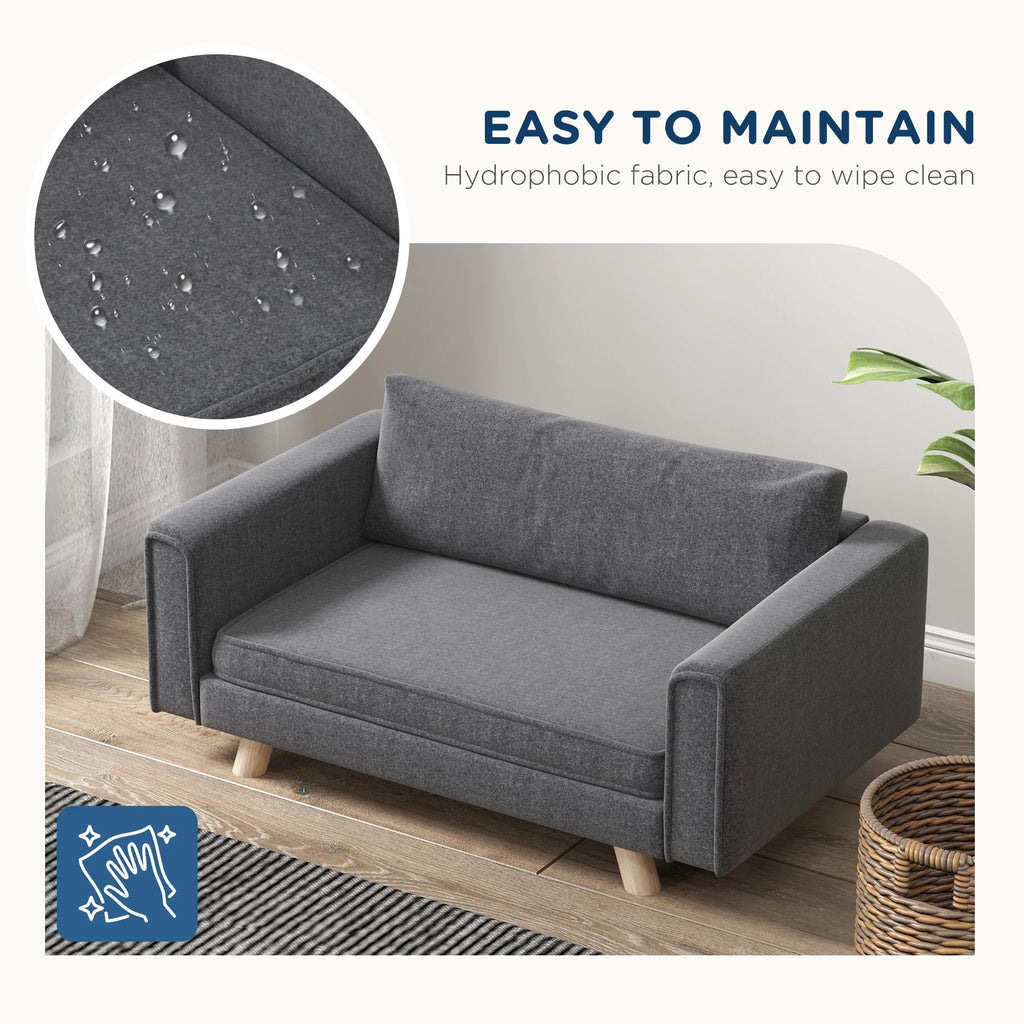 Gray Elevated Pet Sofa P803