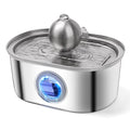 108oz/3.2L Stainless Steel Cat Water Fountain with Water Level Window I288401