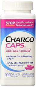 Charcocaps Dietary Supplement Anti-Gas Formula Y488341