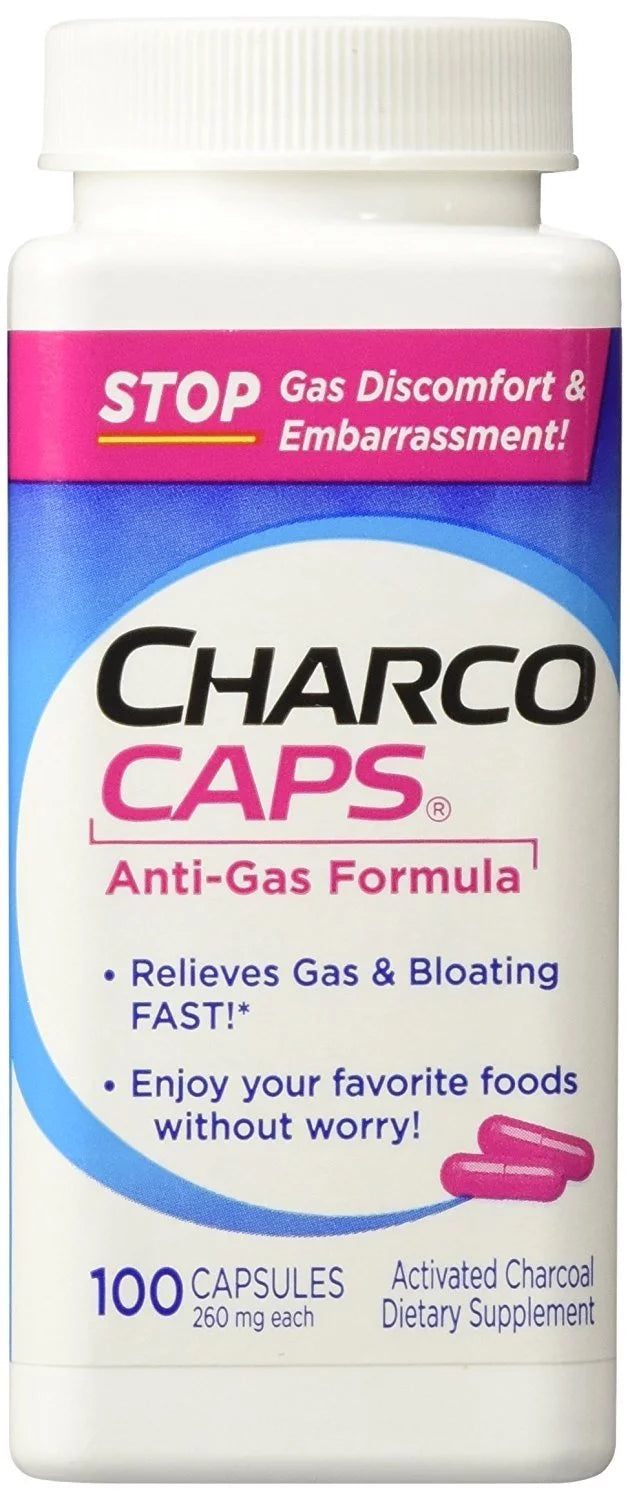 Charcocaps Dietary Supplement Anti-Gas Formula Y488341