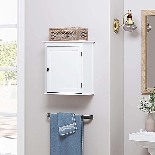 White Wall Mounted Bathroom Storage Cabinet L33526
