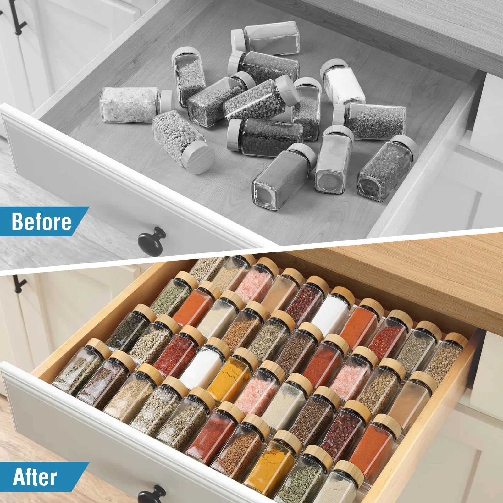 Clear Acrylic 4 Tier Spice Rack Organizer V2024