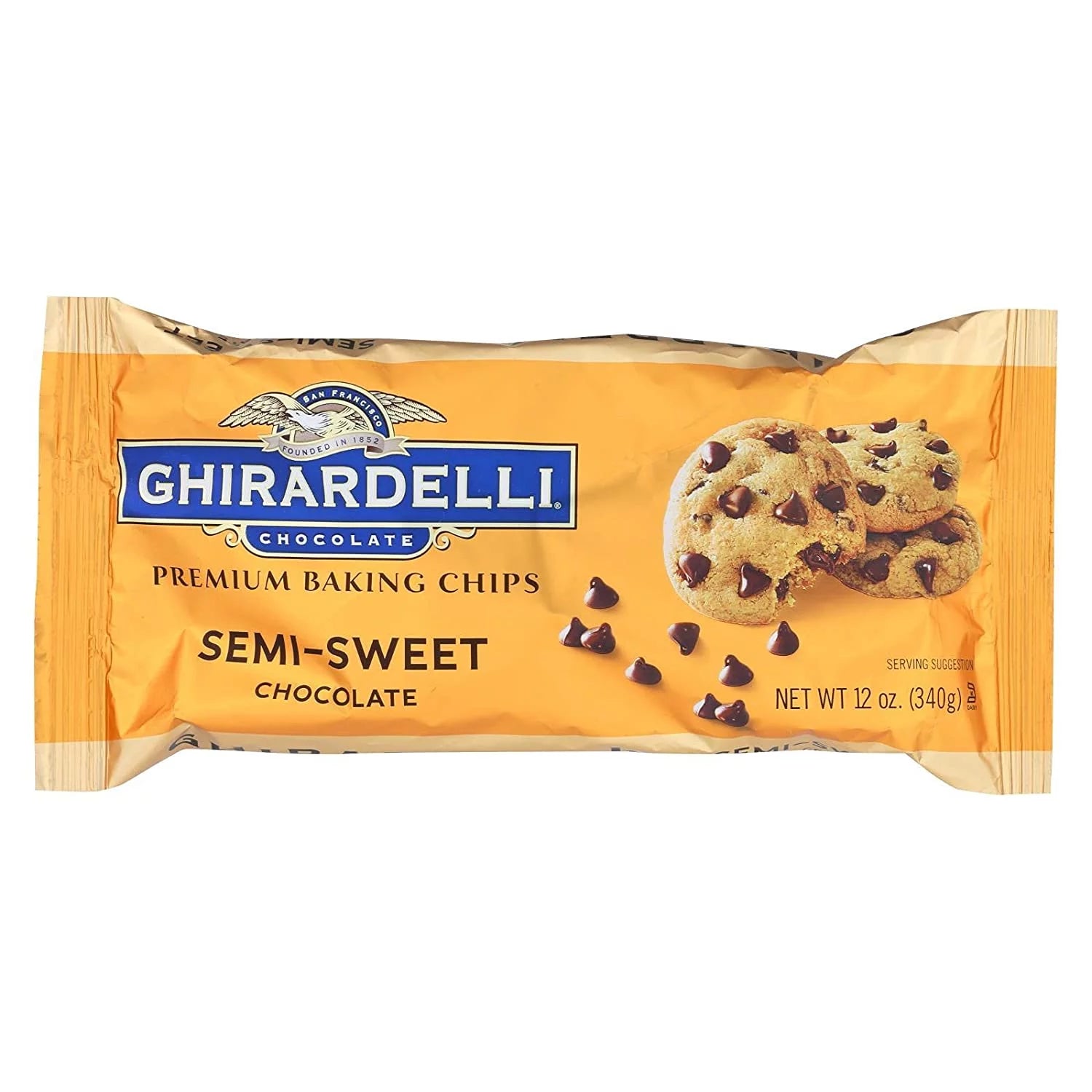 Semi Sweet Chocolate Baking Chips 12 oz Pack of 4 Y344