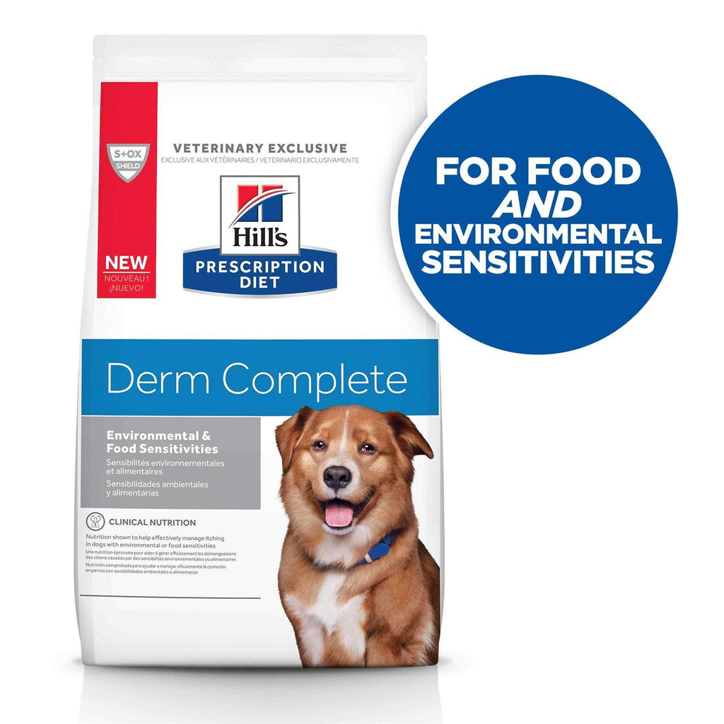 Prescription Diet Derm Complete Skin & Food Sensitivities Dry Dog Food W7422