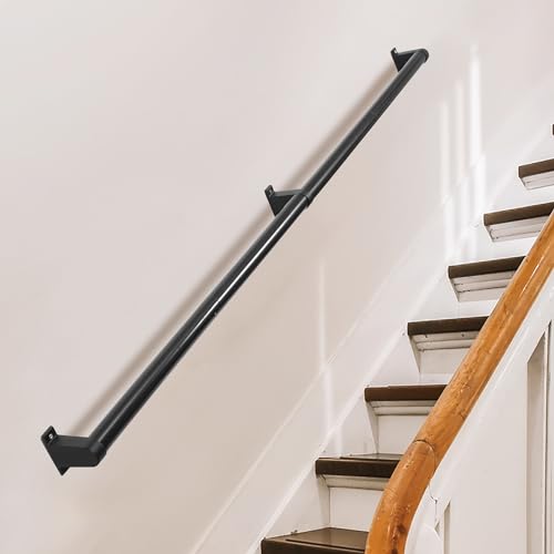 6ft Metal Stair Railing Handrail Kit W376