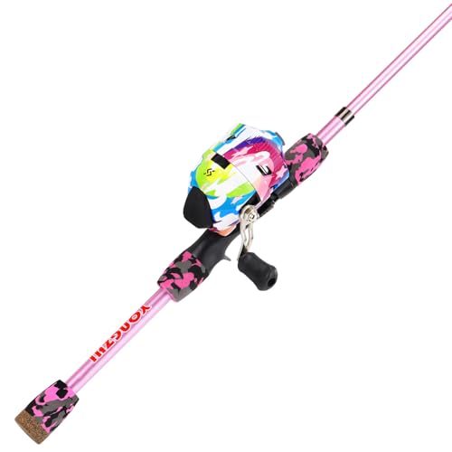 Light Weight Fishing Rod and Reel Combo with Spincast Reel Tackle Bag Lures G791