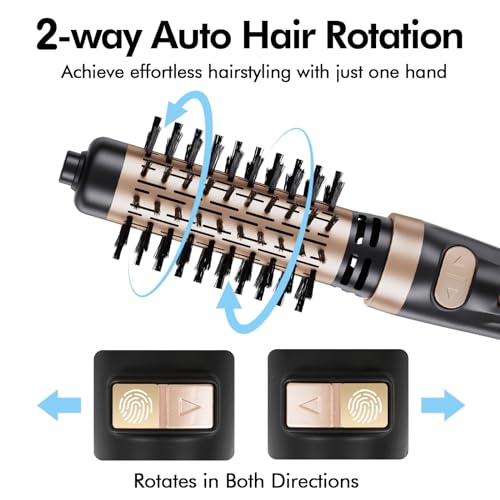 Rotating Hair Dryer Brush with 2-Inch and 1.5-Inch Brushes Z2062