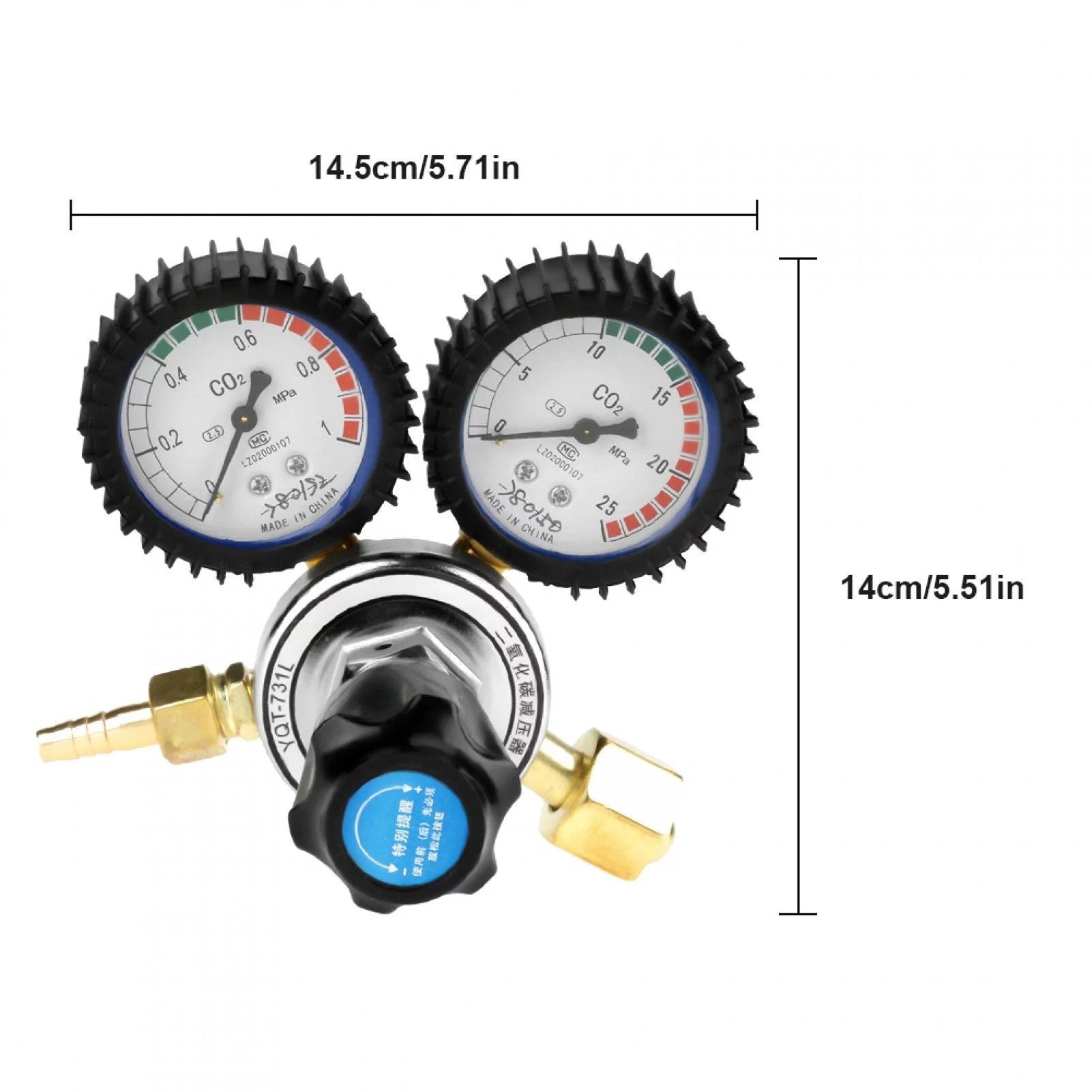 CO2 Gas Pressure Regulator M1657
