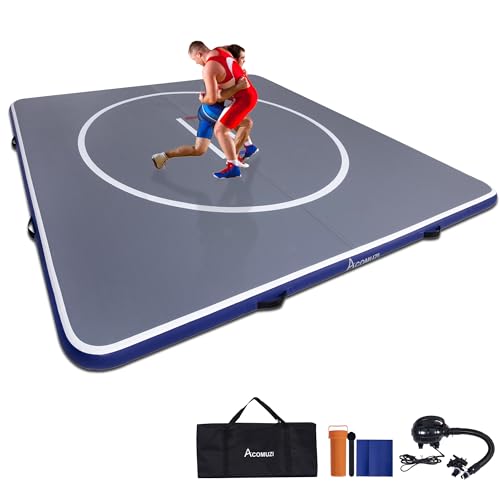 Gray Inflatable Wrestling Mat 10FT/5FT U62830