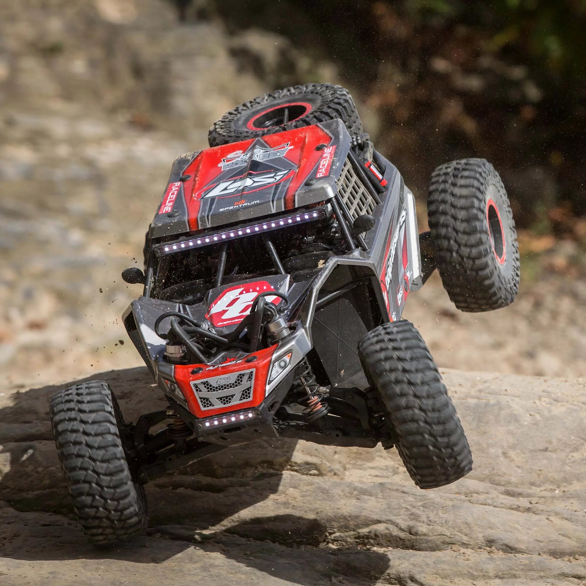 Gray 4 Wheel Drive Brushless Rock Racer RC Truck N963