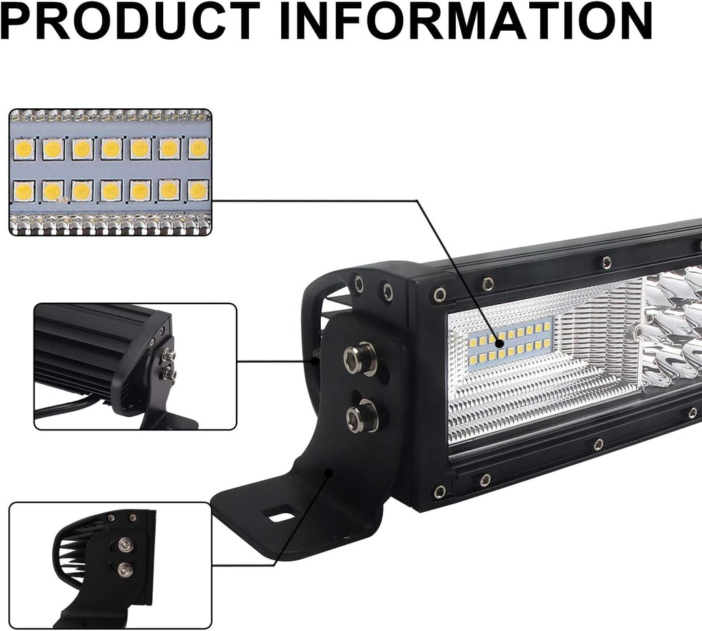 288w 50inch Curved LED Light Bar Spot Flood Combo Beam O912862