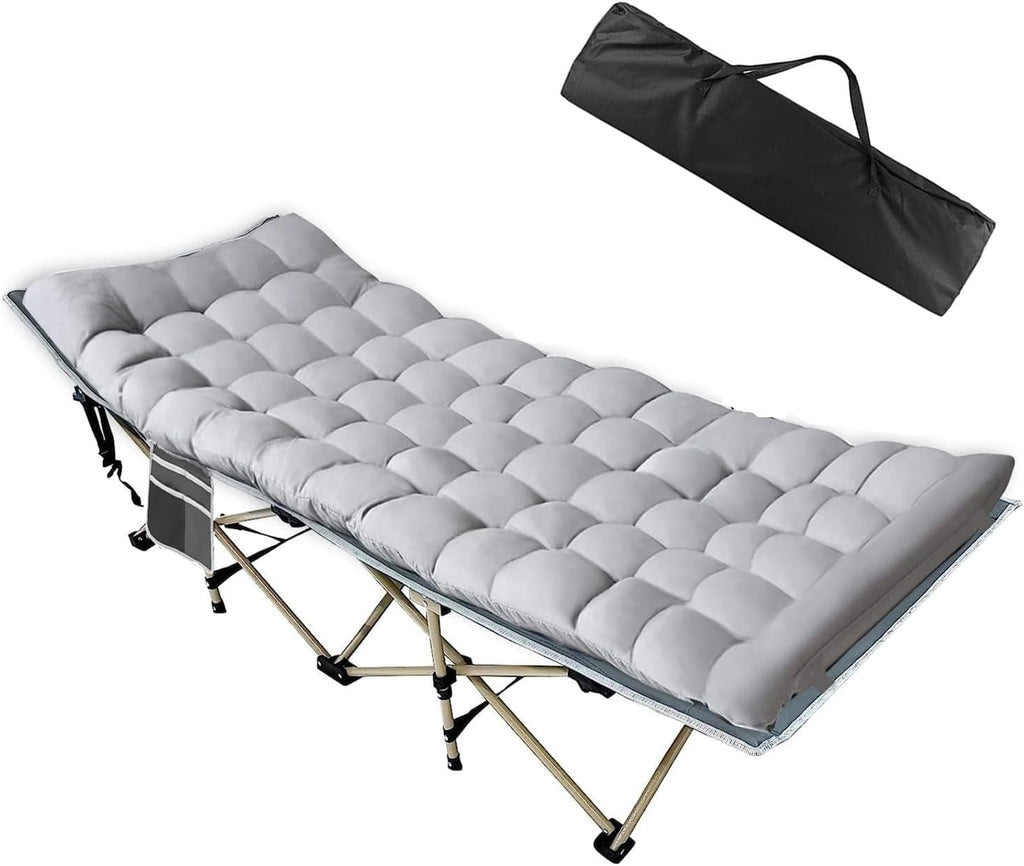 Camping Cot with Mattress, Carry Bag, Folding Cot G1398