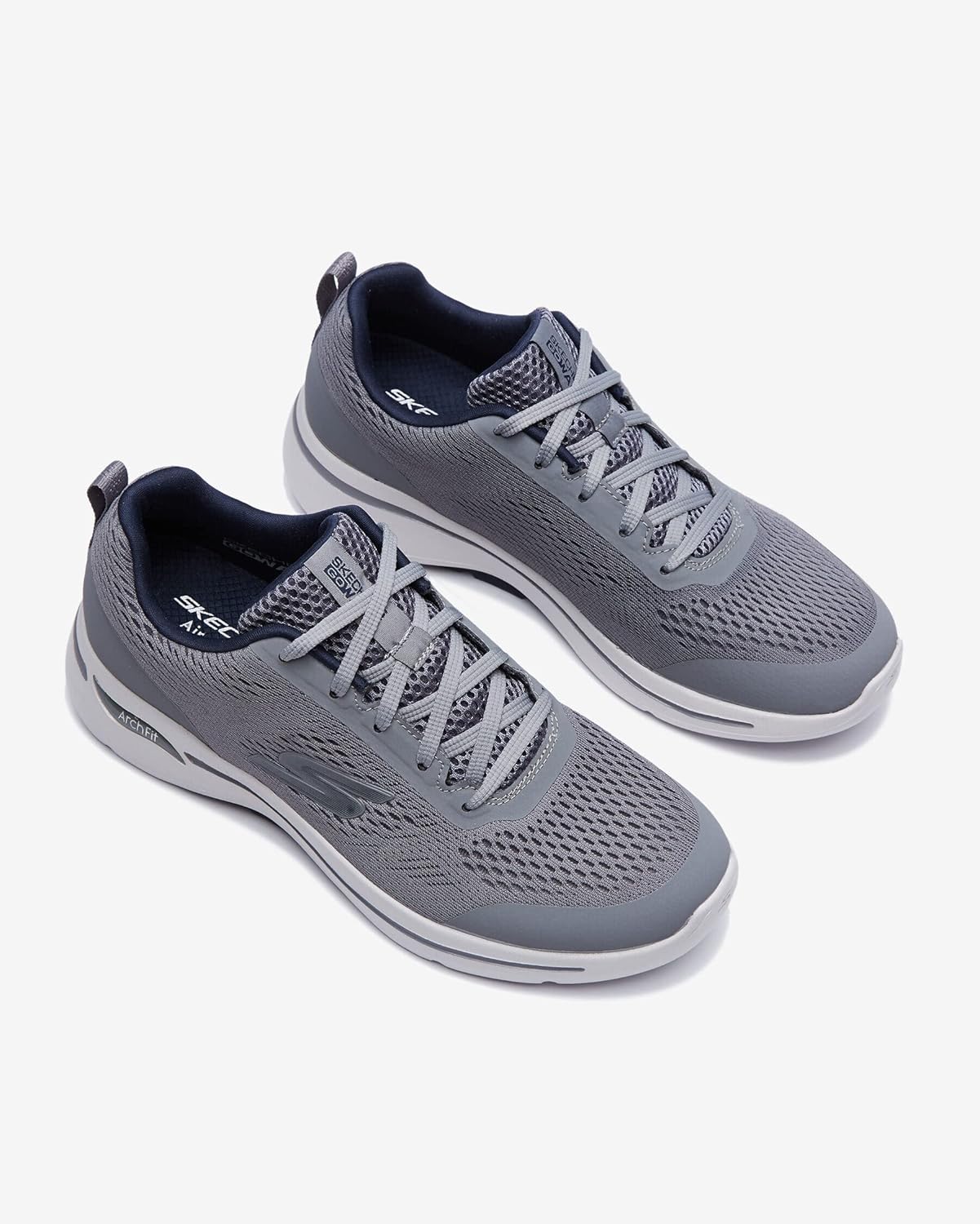 Grey Navy Athletic Walking Shoe K798199