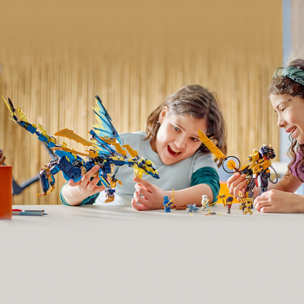 LEGO Building Toy Set with Dragon, Mech, Ninja Flyer and 6 Minifigures T681