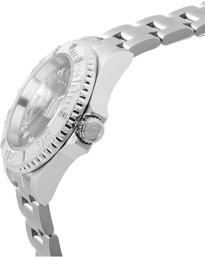Silver Dial Diamond Accented Watch Y526682