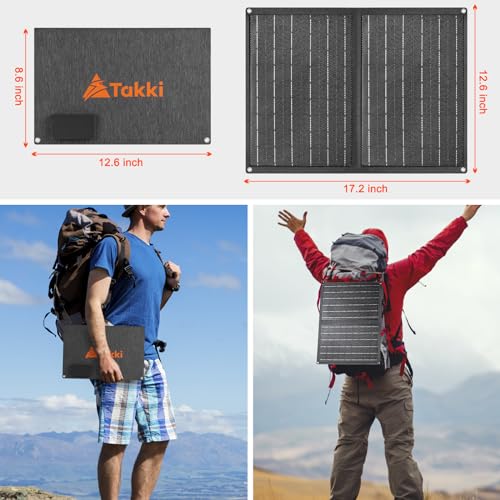148Wh 300W Peak Portable Power Station with 40W Solar Panel and 110V AC Outlet F79414