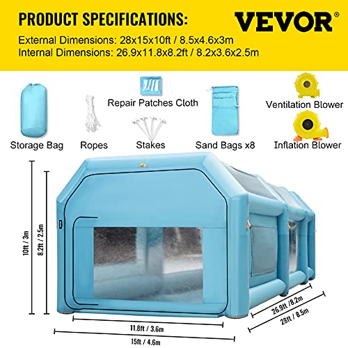 Portable Inflatable Paint Booth B342