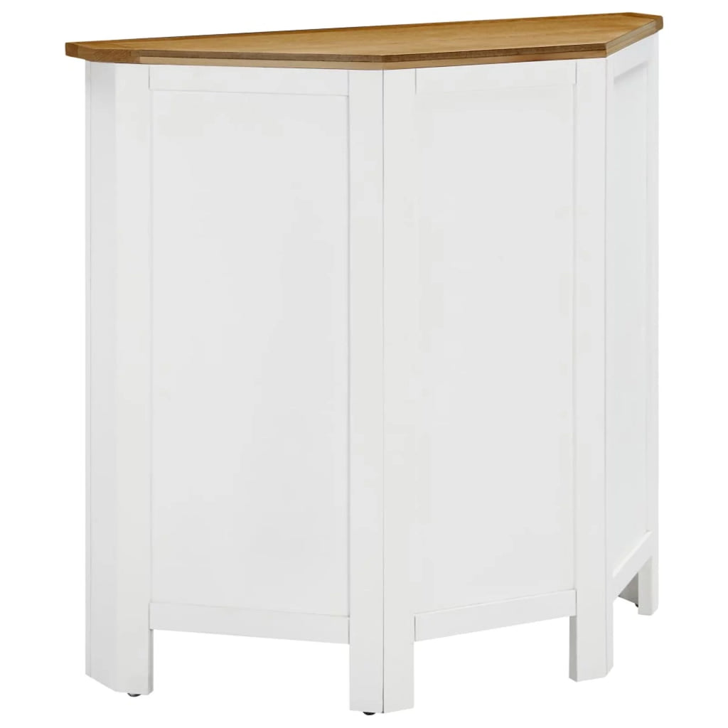 Solid Oak Wood Corner Cabinet U209272