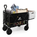 Collapsible Double Decker Wagon with All-Terrain Big Wheels Black I744710
