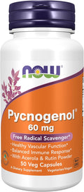 Pycnogenol 60 mg with Acerola & Rutin Powder, 50 Veg Capsules R348